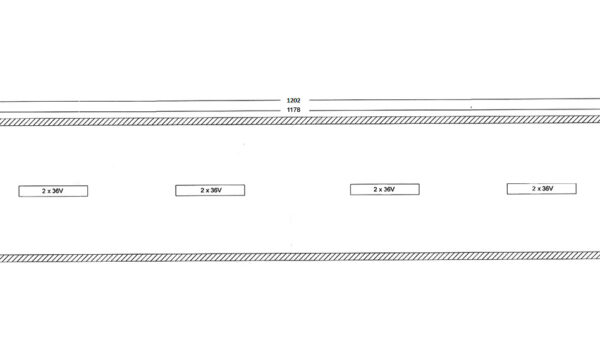 Grundriss-Skizze Lagercontainer LC 40F von Conliving.