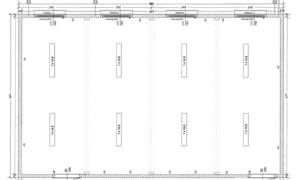 Die Containeranlage CG2 bietet mit 55 qm² ausreichend Raum für Ihre Gestaltungswünsche